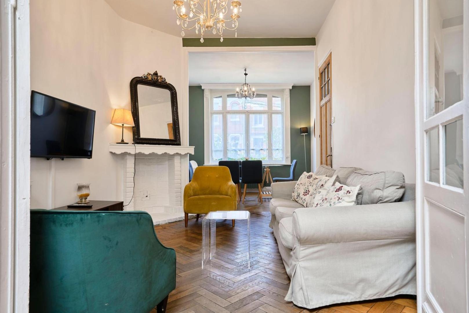 Appartement Beautiful 1900 house full equipped 4bdrm garden! à Lambersart Extérieur photo